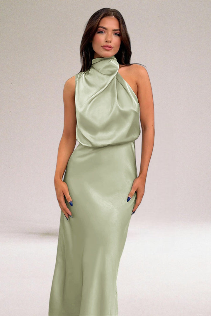 Celeste | Elegant Halter Dress