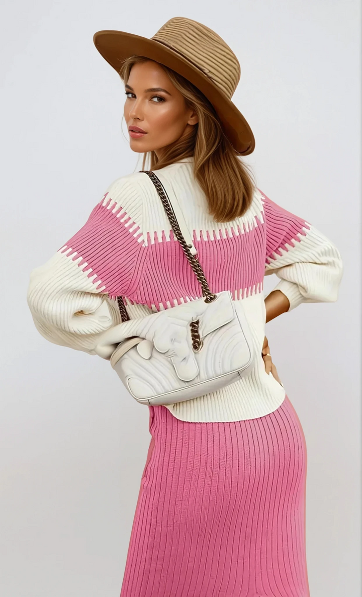 Elena | Ribbed Knit Two-Piece Set