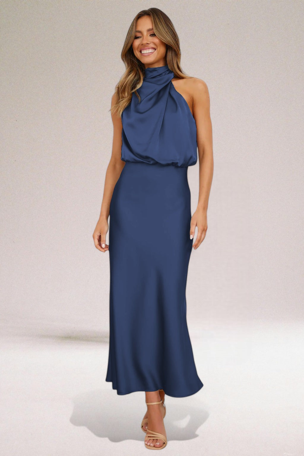 Celeste | Elegant Halter Dress
