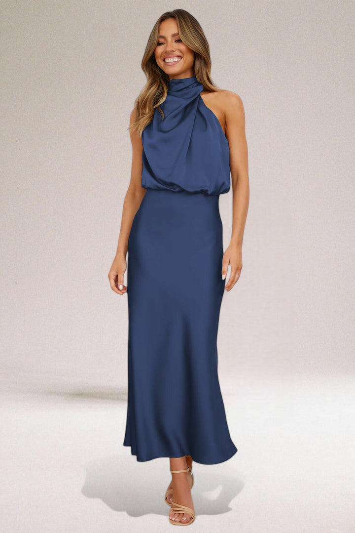 Celeste | Elegant Halter Dress