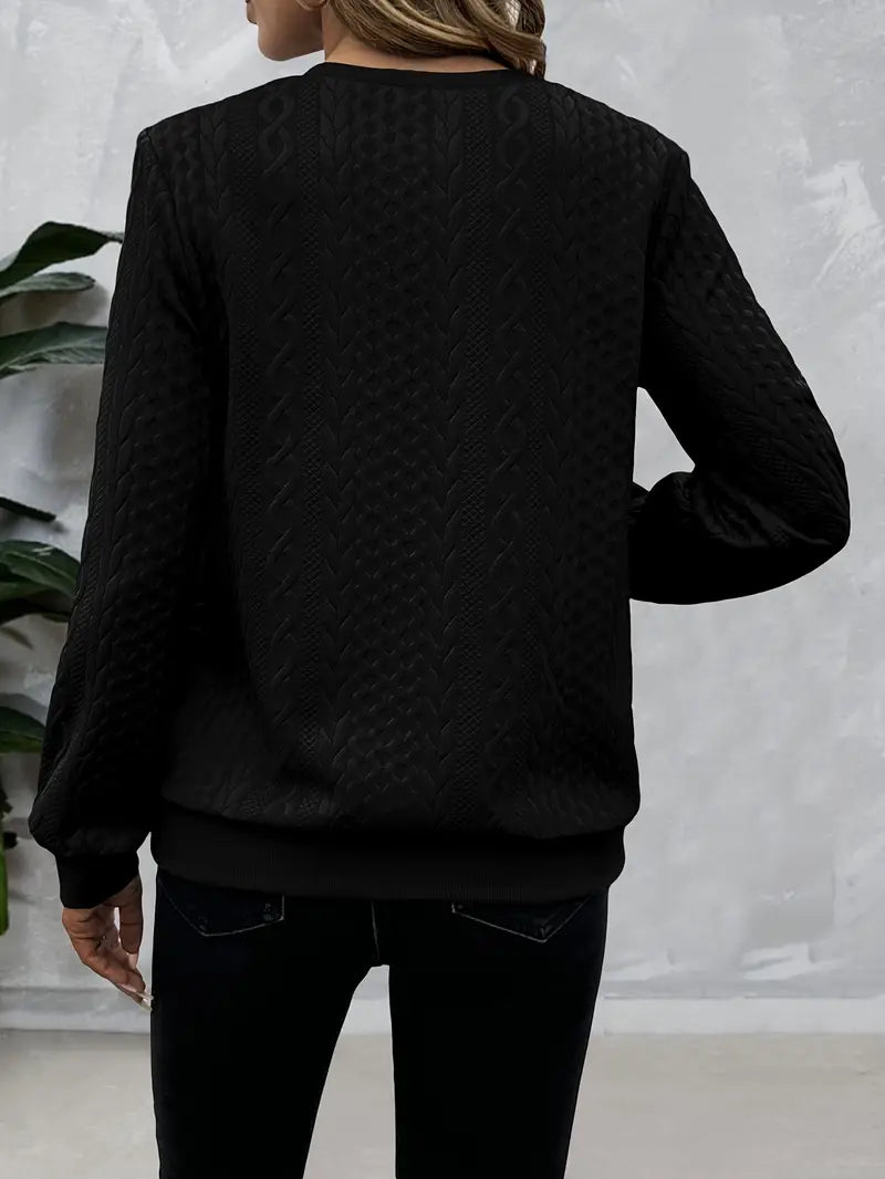 Aria™ | Textured Zip Sweatshirt
