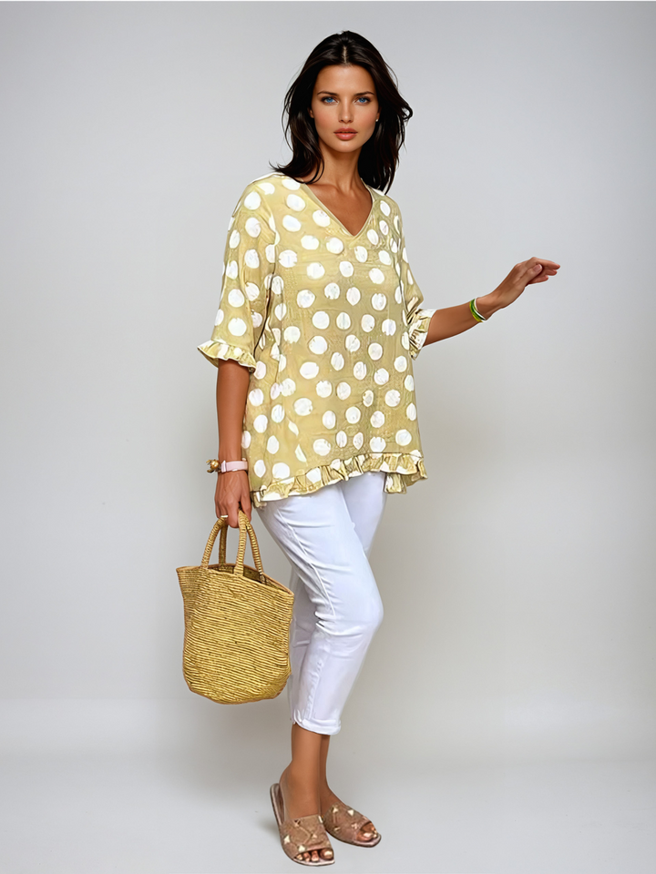 Vivienne | Vintage Polka Dot Blouse