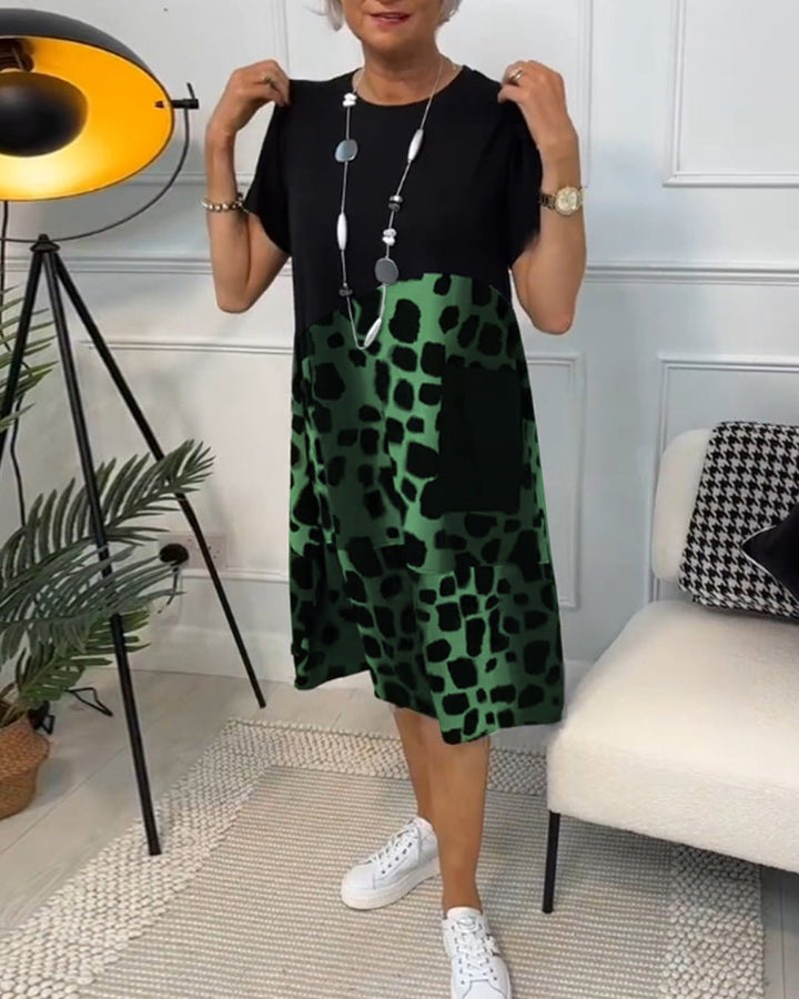 Cassandra™ | Leopard Print Midi Dress