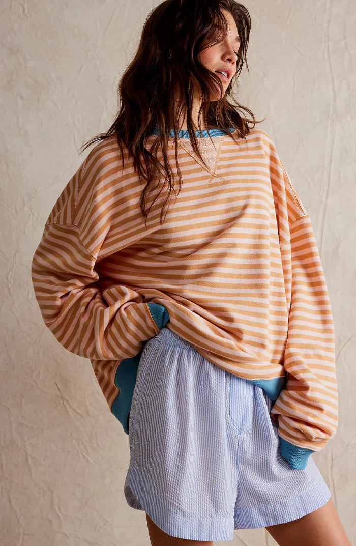 Mila | Striped Oversized Sweatshirt