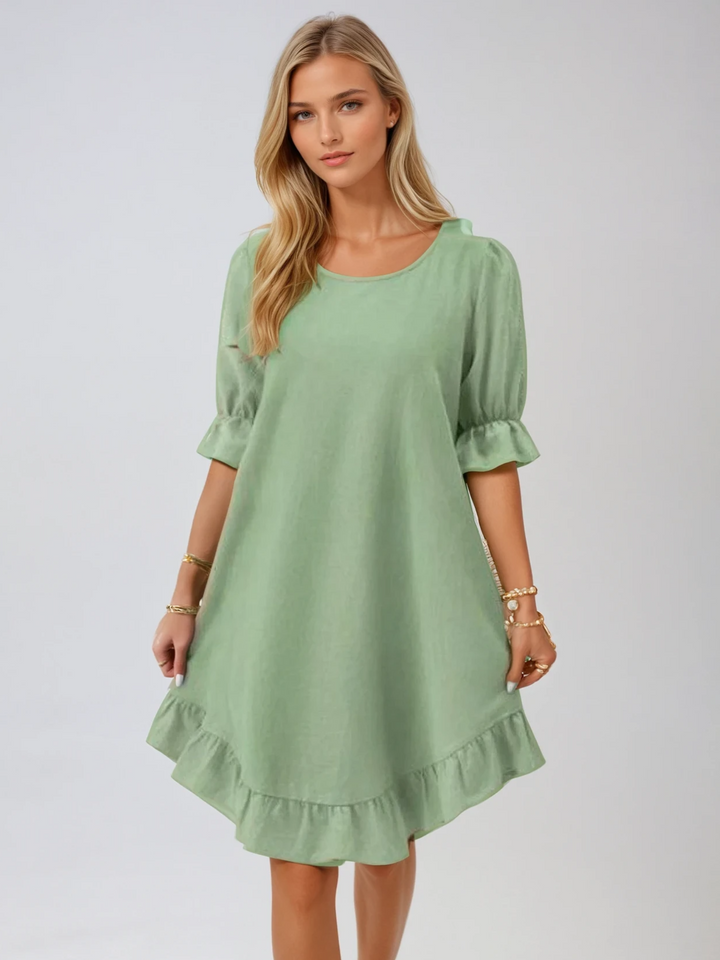Rosalie™ | Elegant Ruffle Hem Midi Dress
