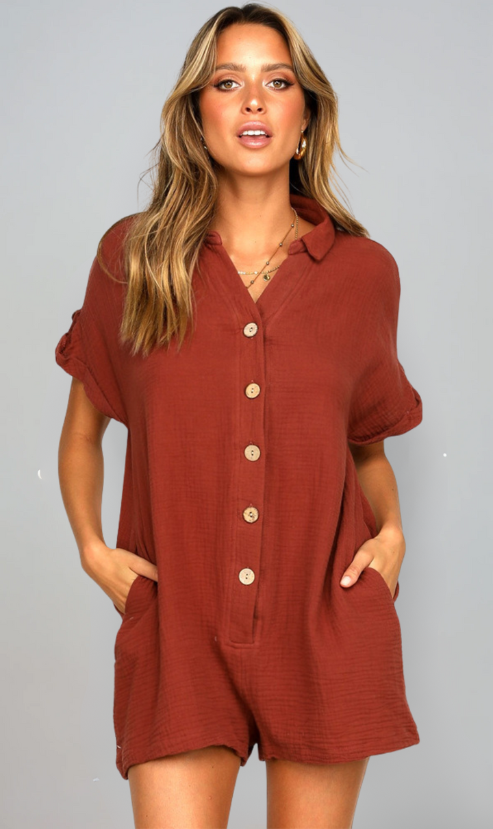 Aria™ | Button-Up Romper