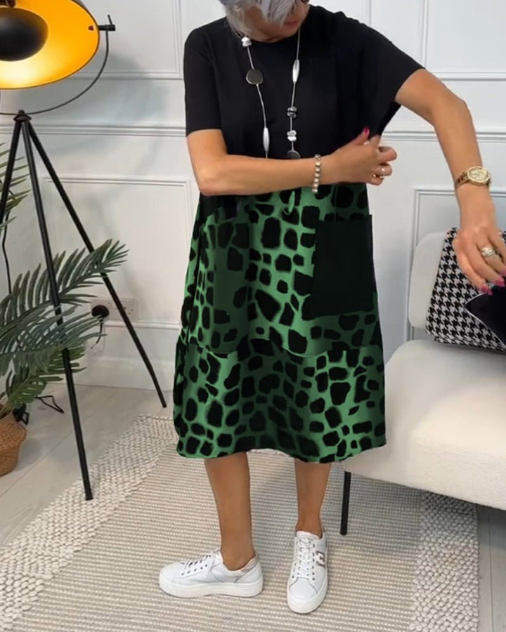 Cassandra™ | Leopard Print Midi Dress