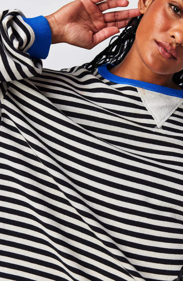 Mila | Striped Oversized Sweatshirt
