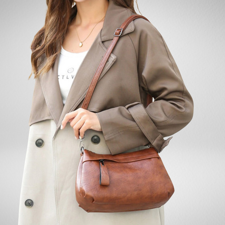 Bella™ | Classic Leather Crossbody Bag