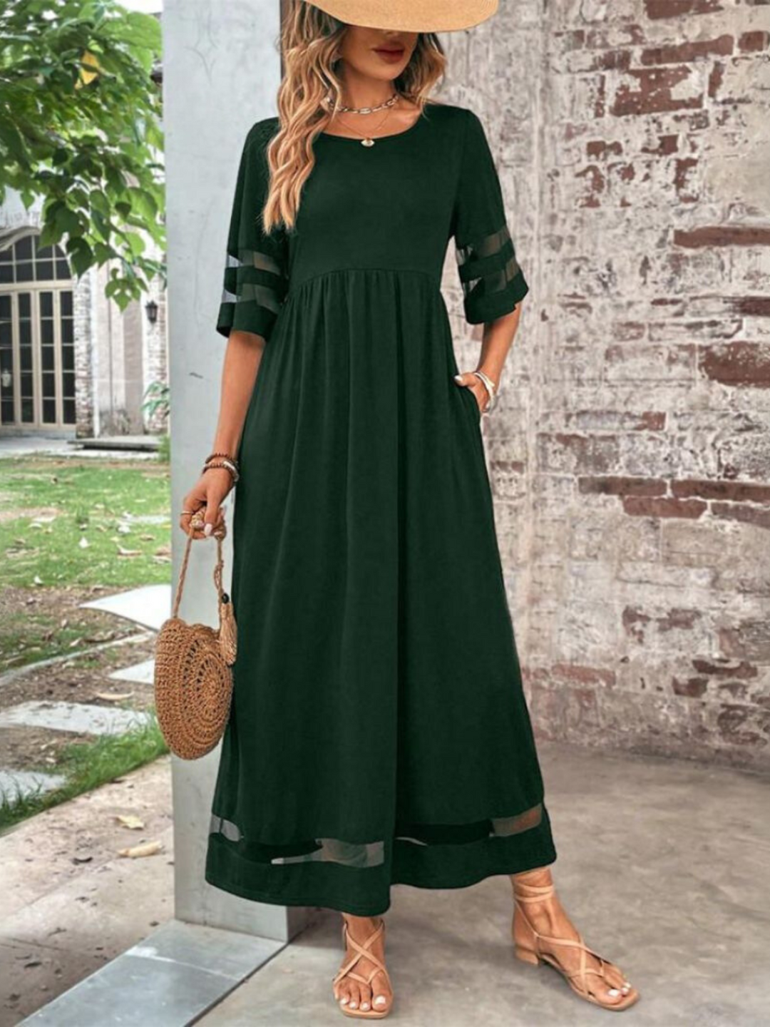 Lyra | Sheer Midi Dress