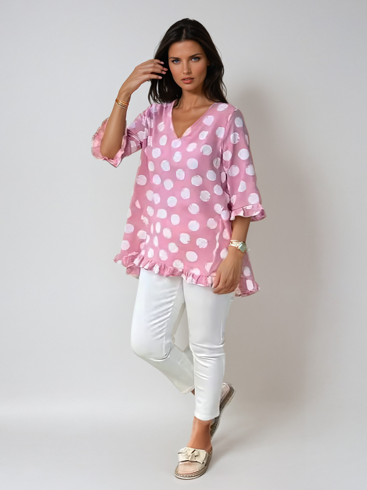 Vivienne | Vintage Polka Dot Blouse