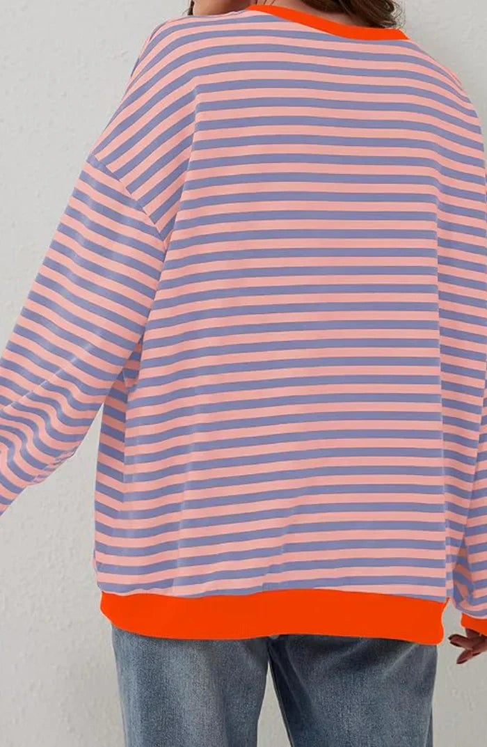 Mila | Striped Oversized Sweatshirt