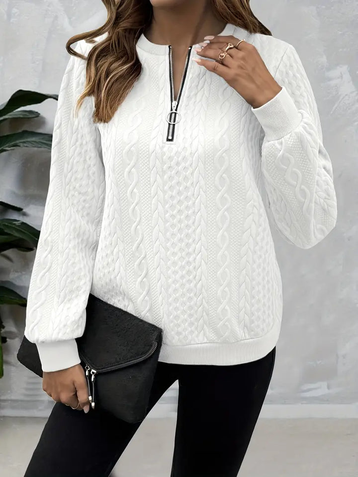 Aria™ | Textured Zip Sweatshirt