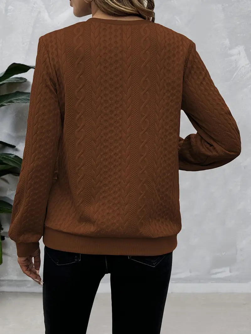 Aria™ | Textured Zip Sweatshirt