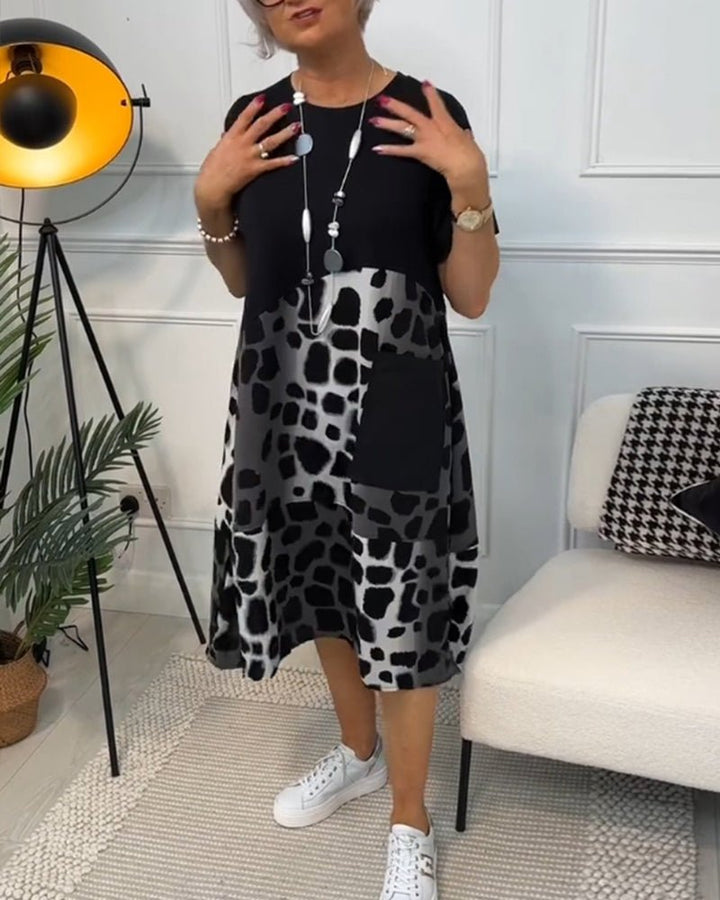 Cassandra™ | Leopard Print Midi Dress