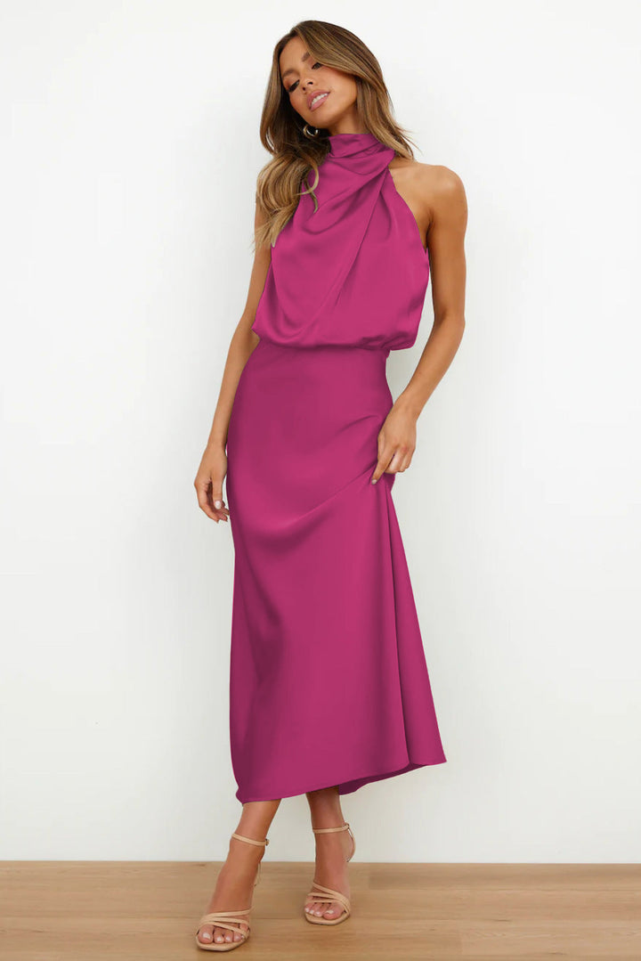 Selena | Elegant flowing satin dress