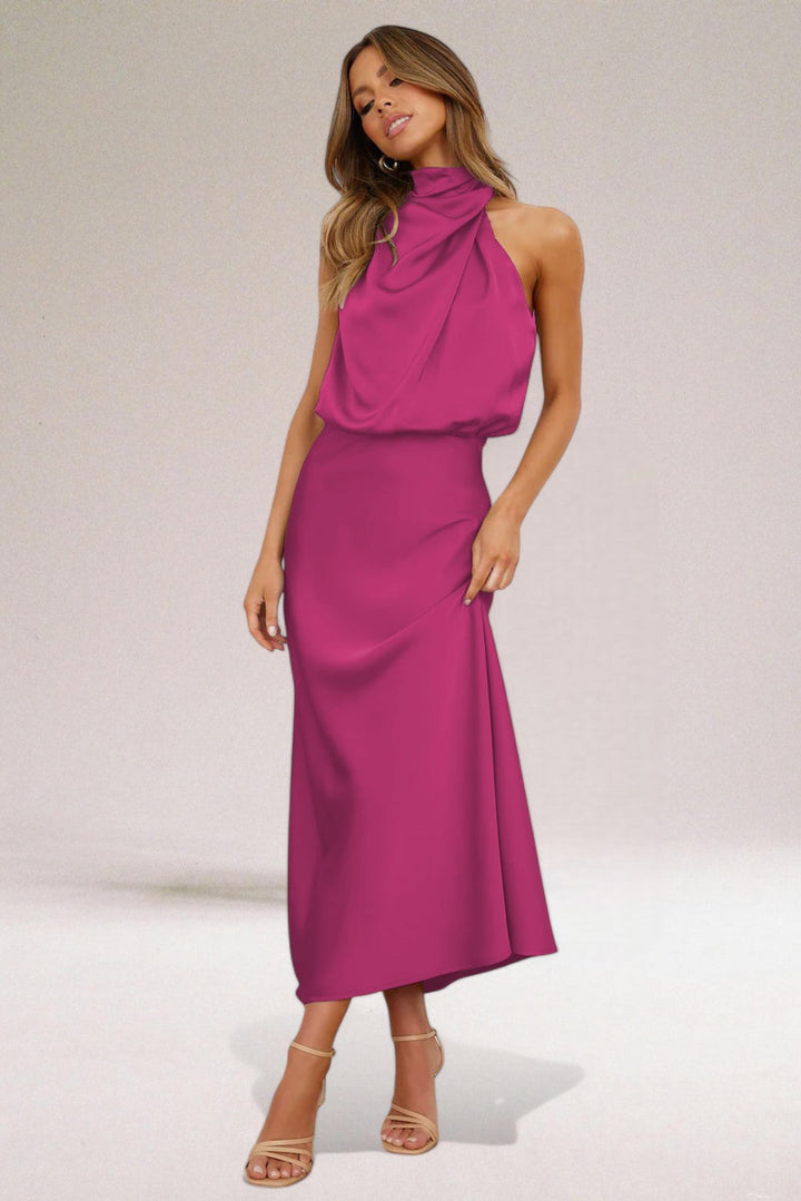 Celeste | Elegant Halter Dress