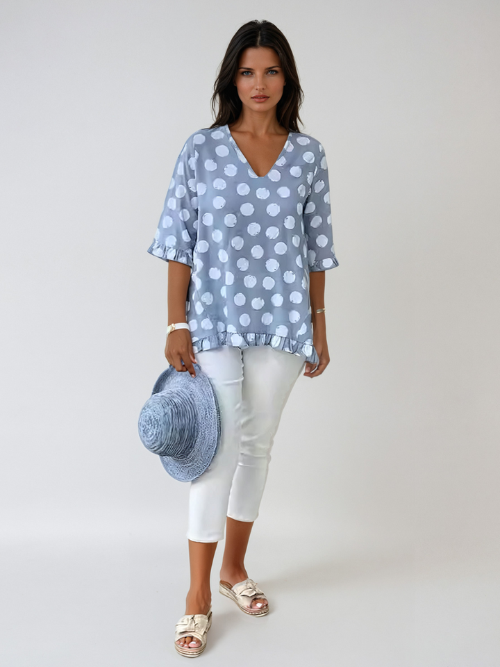 Vivienne | Vintage Polka Dot Blouse