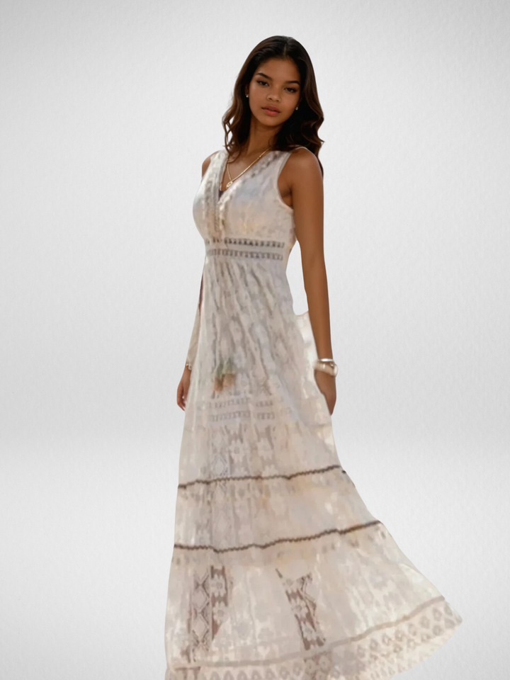 Camille™ | Hollow Lace Maxi Dress