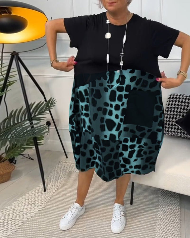 Cassandra™ | Leopard Print Midi Dress