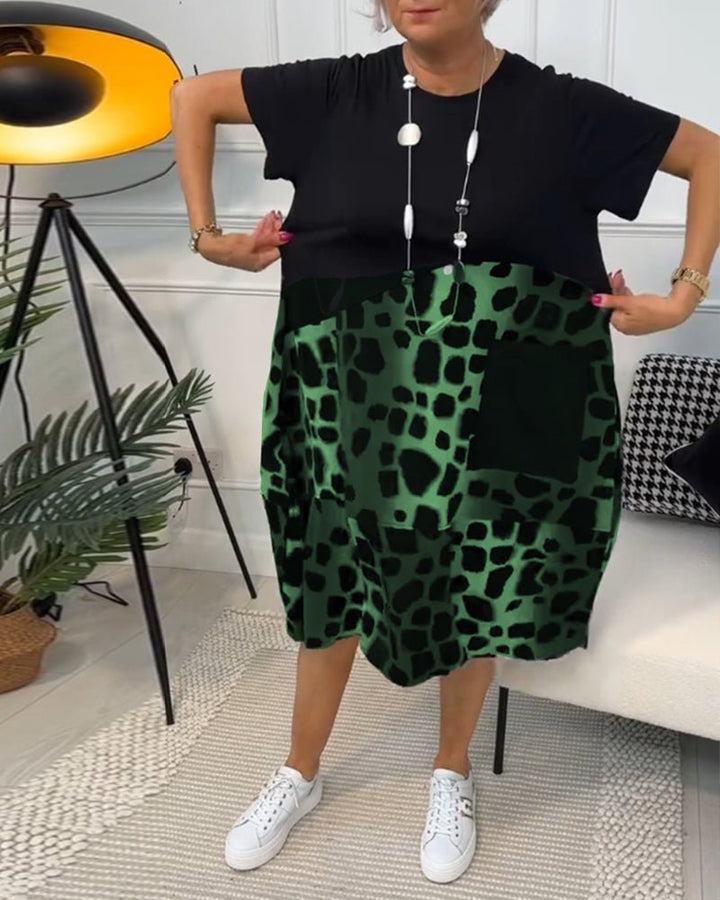 Cassandra™ | Leopard Print Midi Dress