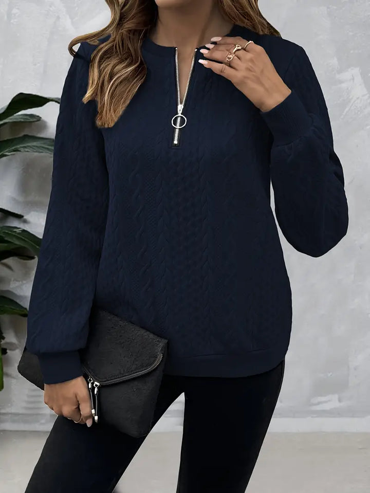 Aria™ | Textured Zip Sweatshirt