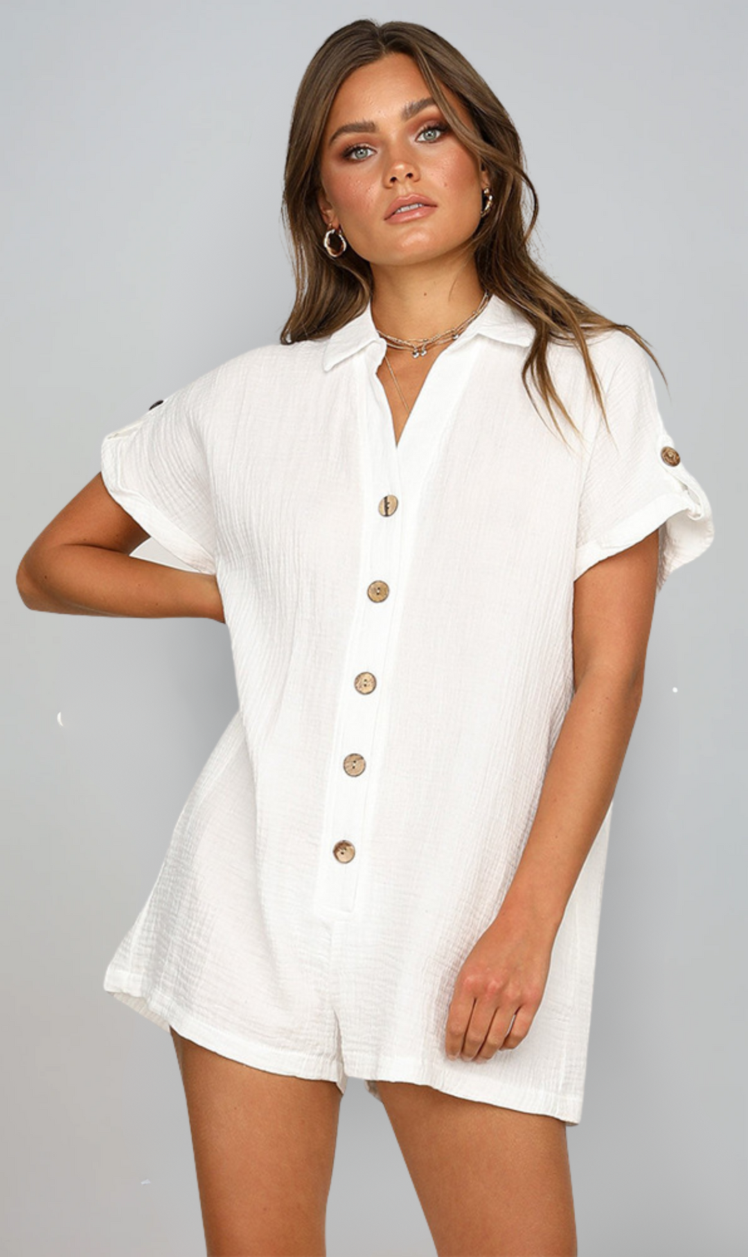 Aria™ | Button-Up Romper