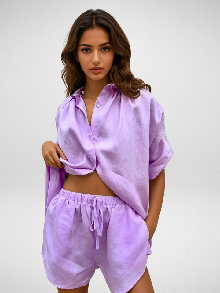 Soleia™ | Cotton Blend Two-Piece Summer Set