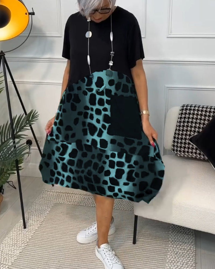 Cassandra™ | Leopard Print Midi Dress