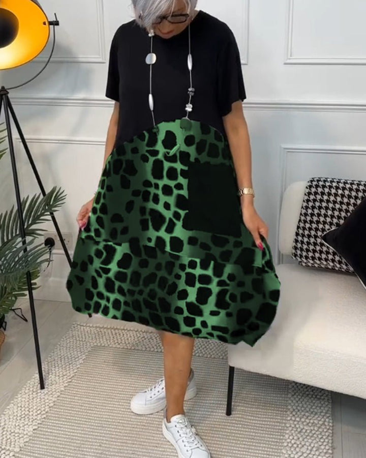 Cassandra™ | Leopard Print Midi Dress