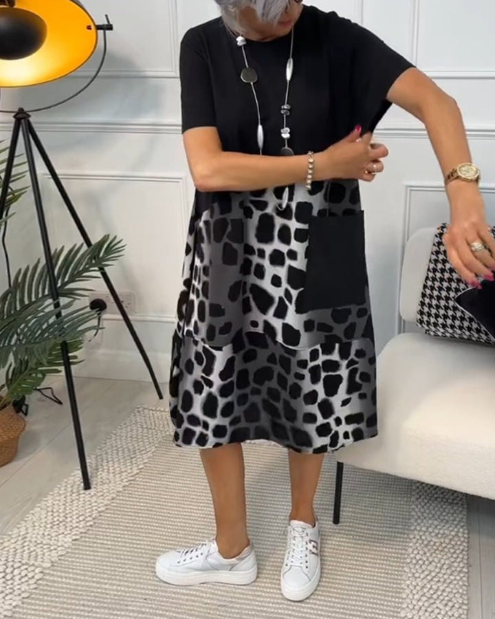 Cassandra™ | Leopard Print Midi Dress