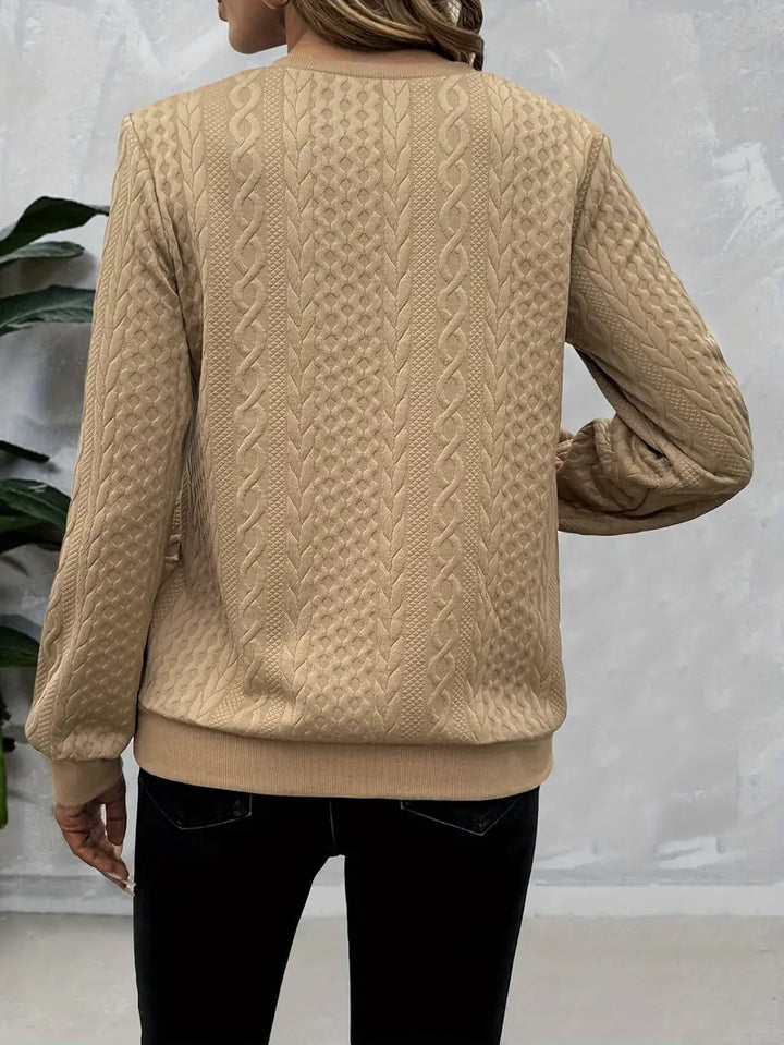 Aria™ | Textured Zip Sweatshirt