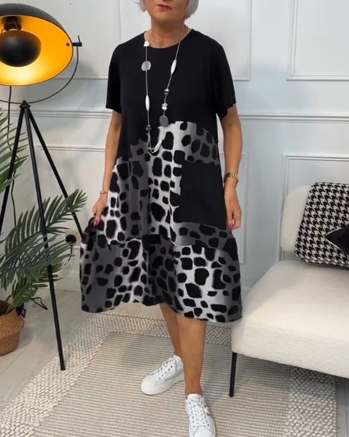 Cassandra™ | Leopard Print Midi Dress
