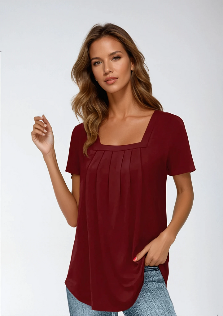 Sophia | Square-Neck Blouse