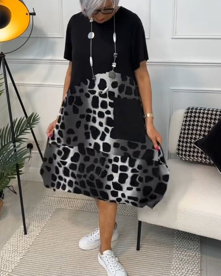 Cassandra™ | Leopard Print Midi Dress
