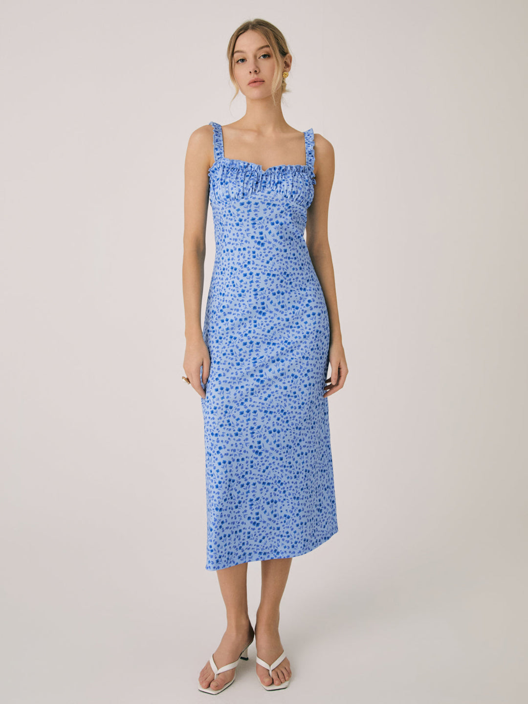 Sophia™ | Floral Charm Midi Dress