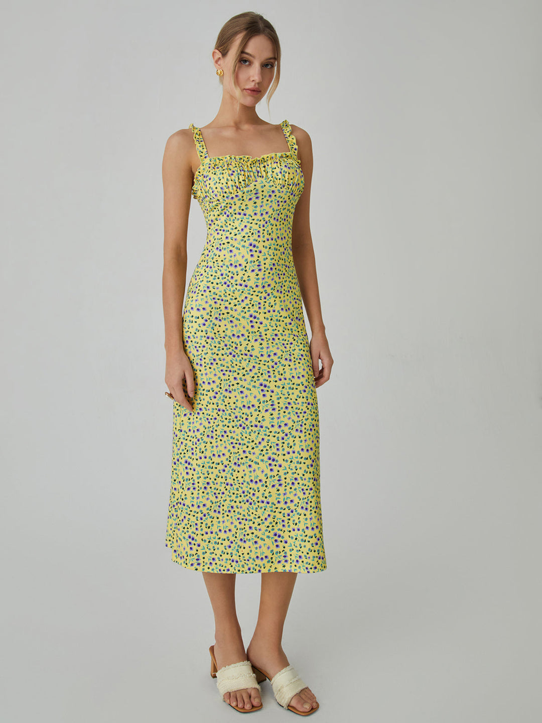 Sophia™ | Floral Charm Midi Dress