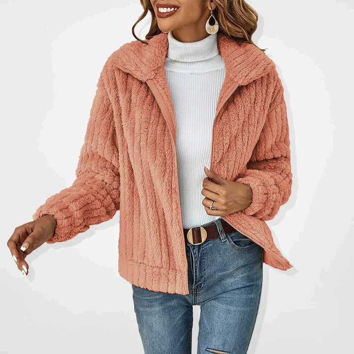 Evie | Plush Zip-Up Jacket