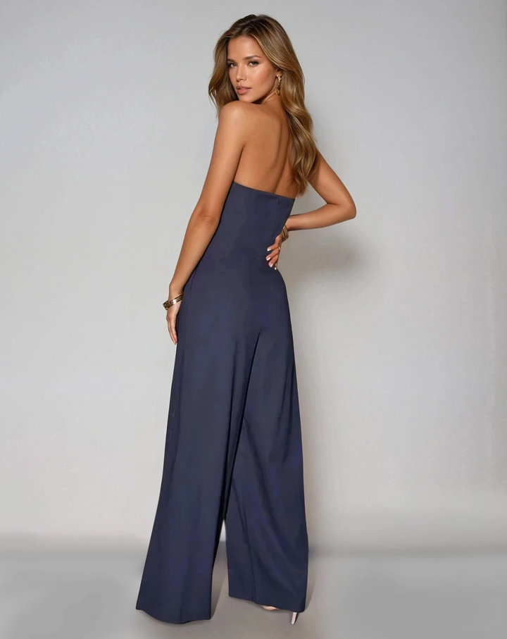 Evelyn | Strapless Wide-Leg Jumpsuit