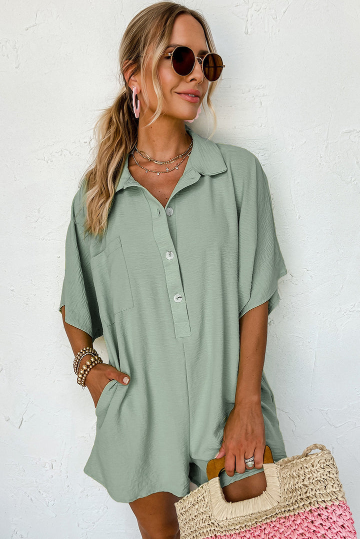 Elara™ | Button-Up Romper