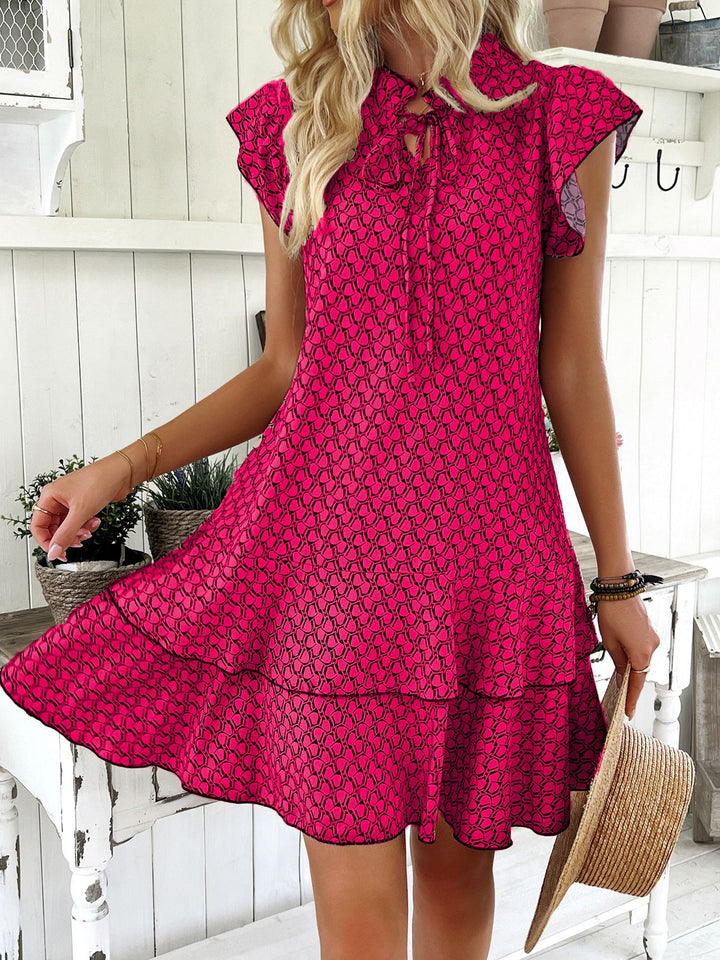 Isla™ | Elegant Ruffle Mini Dress