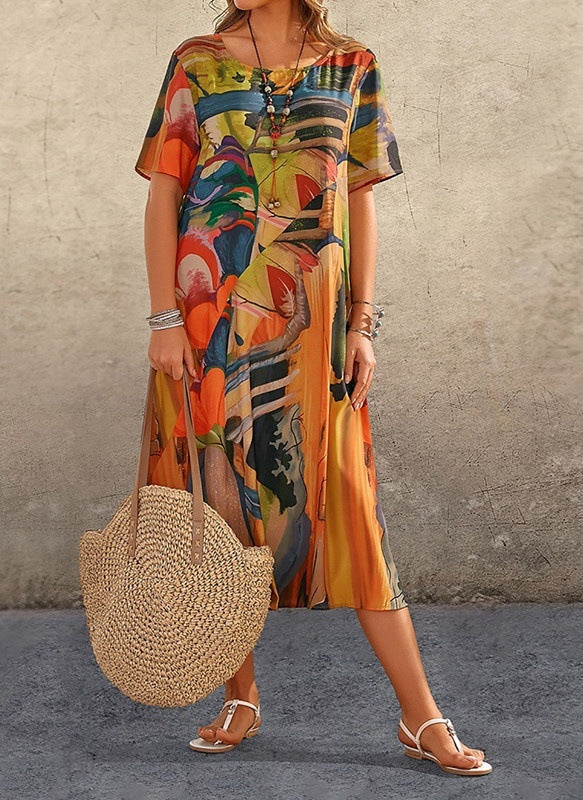 Amara™ | Floral Midi Dress