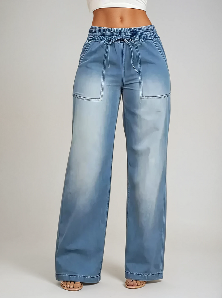 Elara™ | Casual Wide-Leg Denim Pants