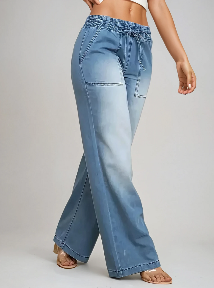 Elara™ | Casual Wide-Leg Denim Pants