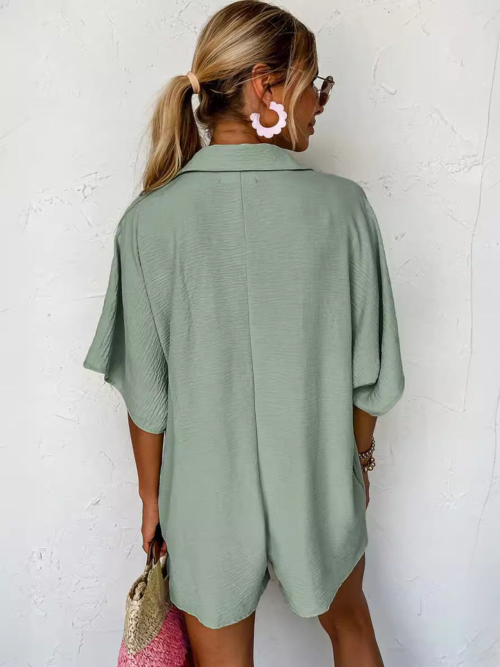 Elara™ | Button-Up Romper