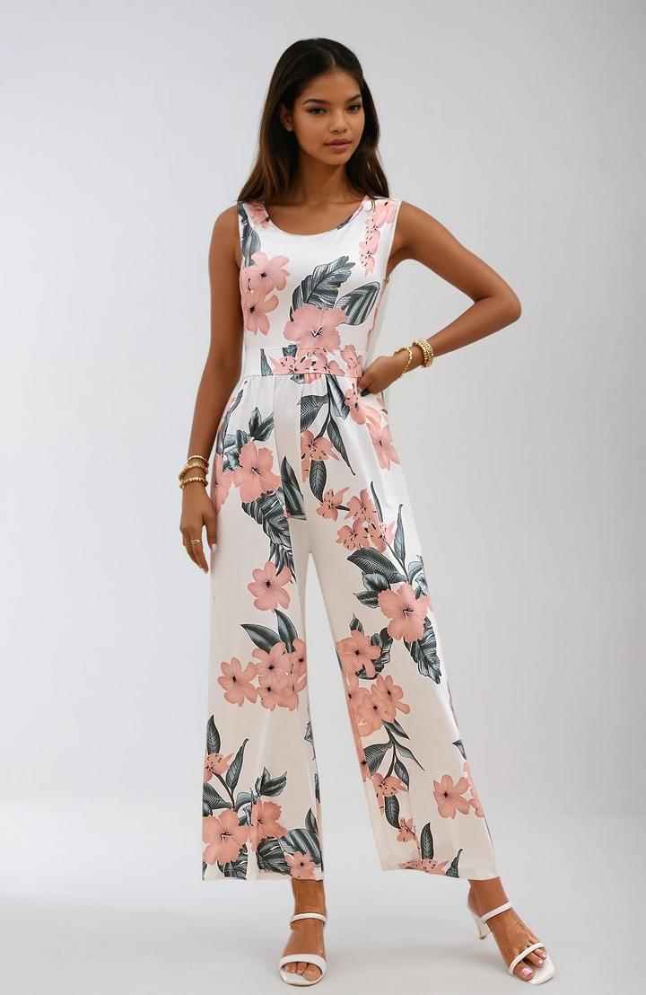 Isla™ | Floral Elegance Jumpsuit