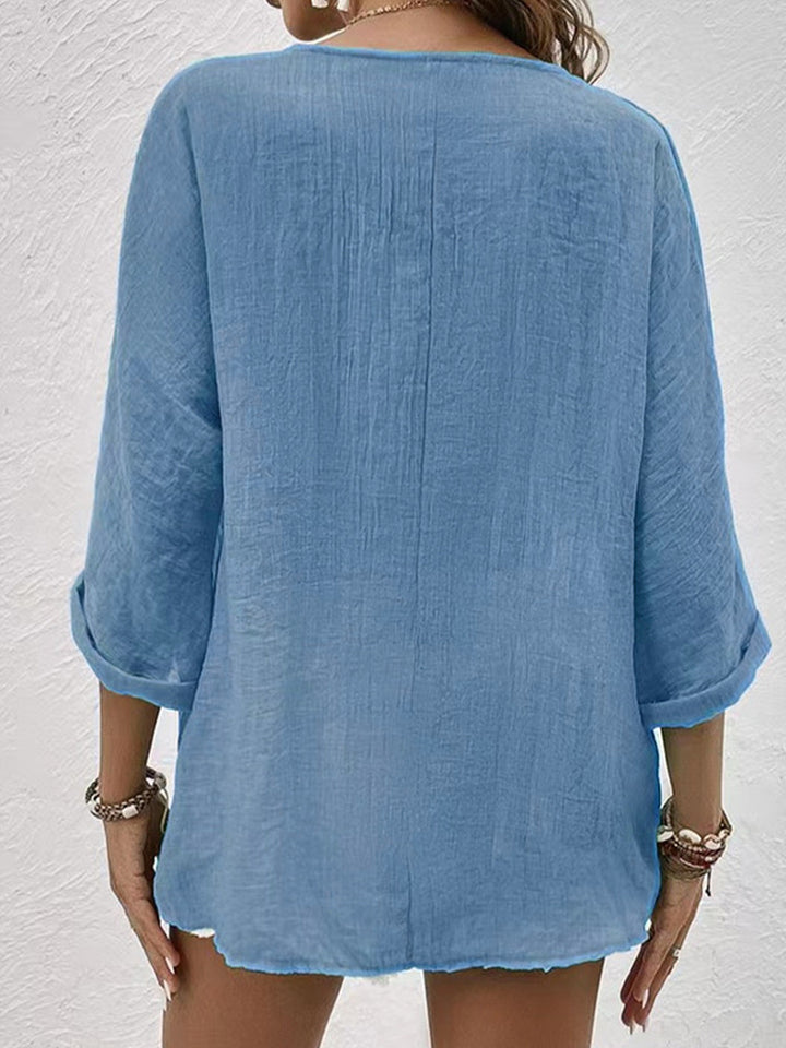 Lina | Breezy Button Blouse