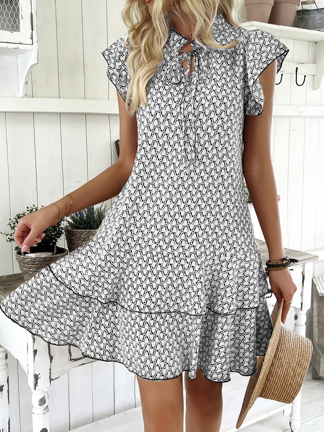 Isla™ | Elegant Ruffle Mini Dress