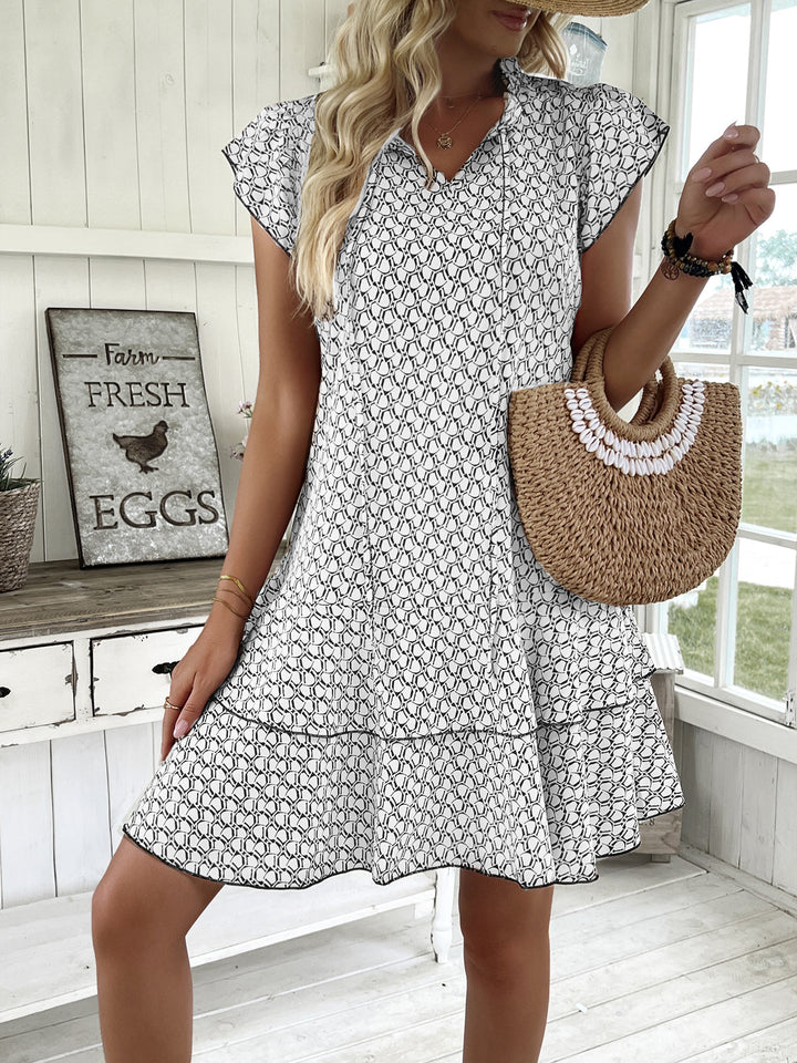 Isla™ | Elegant Ruffle Mini Dress