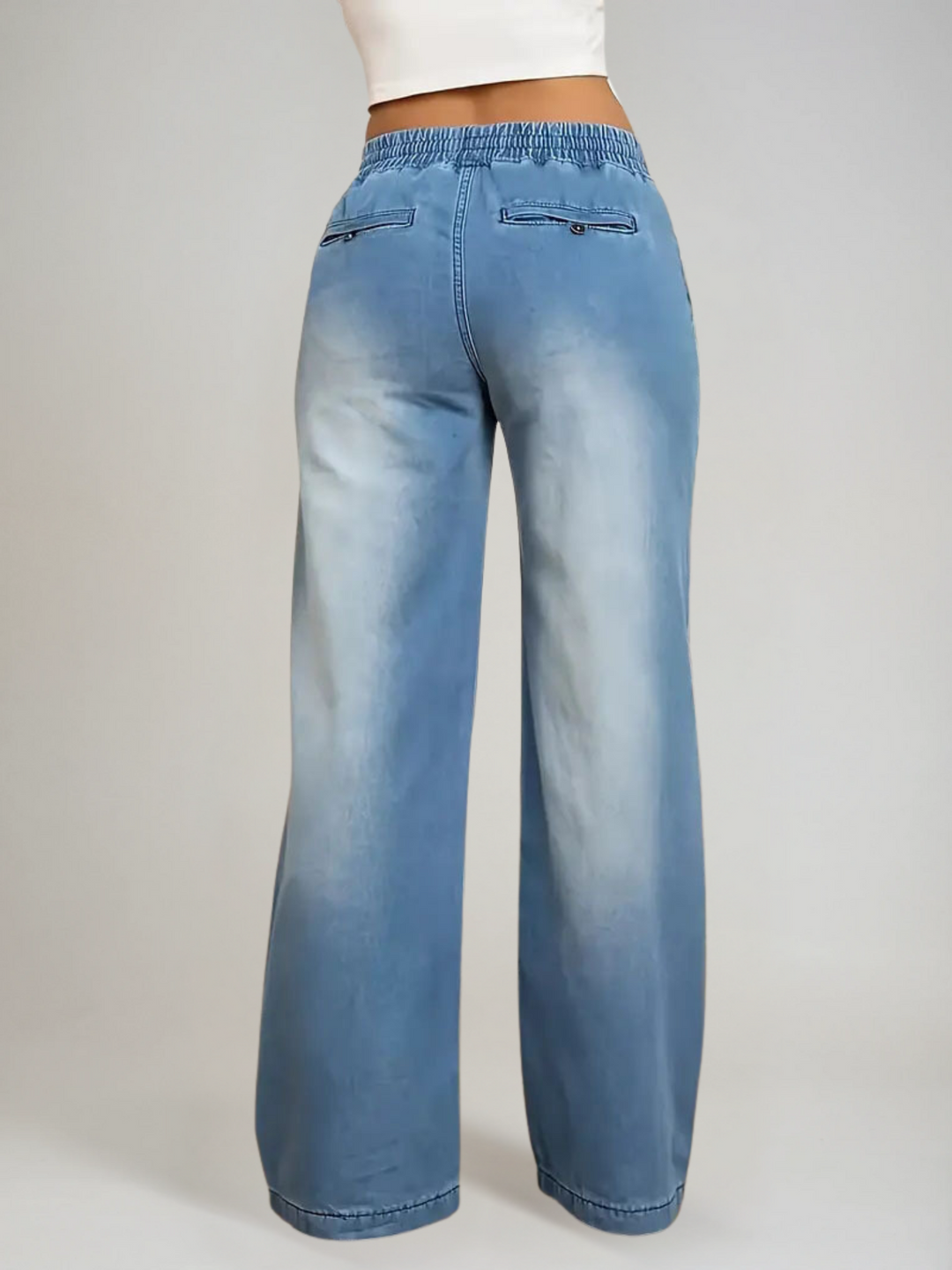 Elara™ | Casual Wide-Leg Denim Pants
